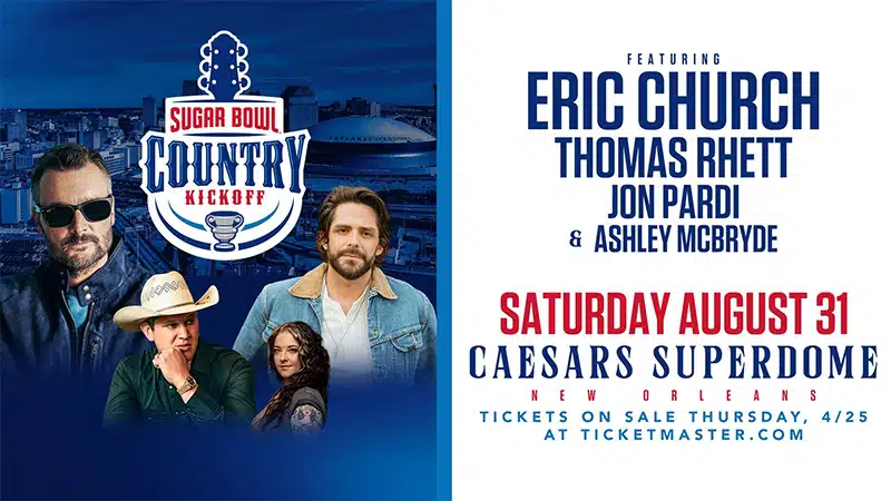 Eric Church to headline second annual Sugar Bowl Country Kickoff
