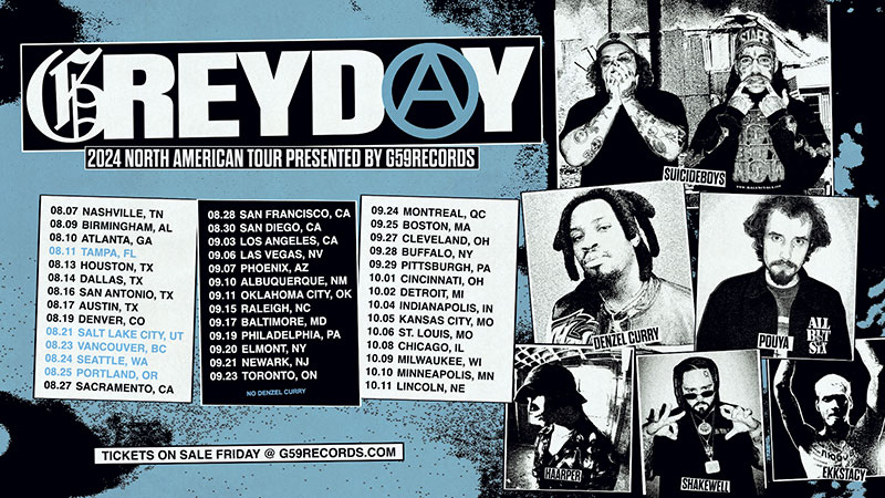 $uicideboy$ announces Grey Day Tour 2024
