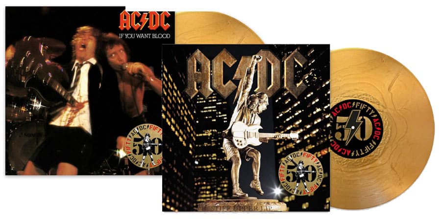 AC/DC announces second wave of 50th anniversary gold-colored vinyl