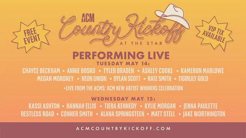 Megan Moroney, Nate Smith among 2024 ACM Country Kickoff at the Star performers