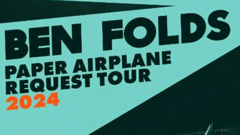 Ben Folds announces fall 2024 Paper Airplane Request Tour