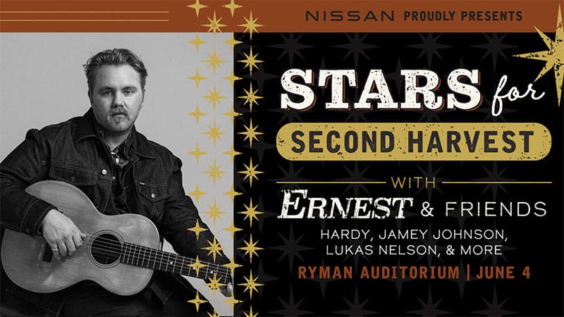 Ernest & Friends to headline Stars for Second Harvest Concert