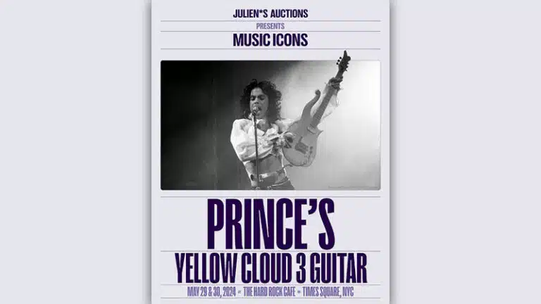 Prince’s mythical rediscovered Cloud 3 guitar added to Julien’s Auctions’ Music Icons