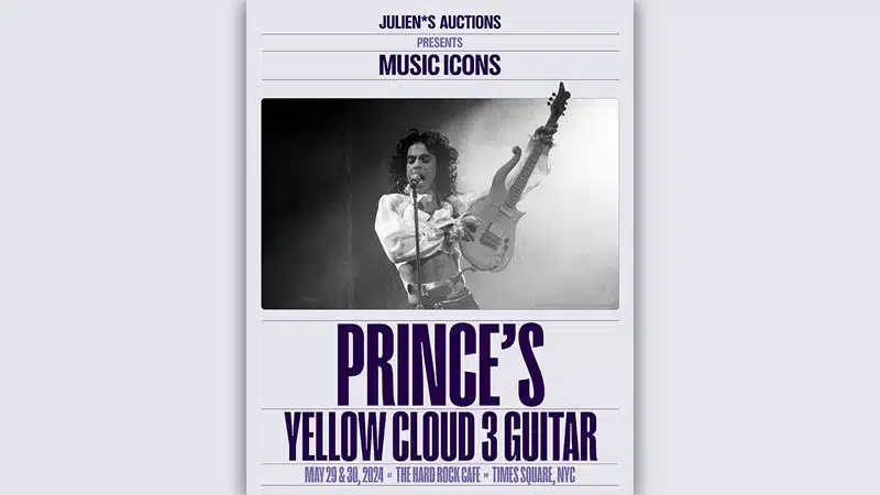 Prince’s mythical rediscovered Cloud 3 guitar added to Julien’s Auctions’ Music Icons