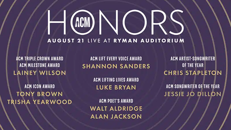 Luke Bryan, Alan Jackson, Lainey Wilson, Trisha Yearwood among 2024 ACM Special Award honorees