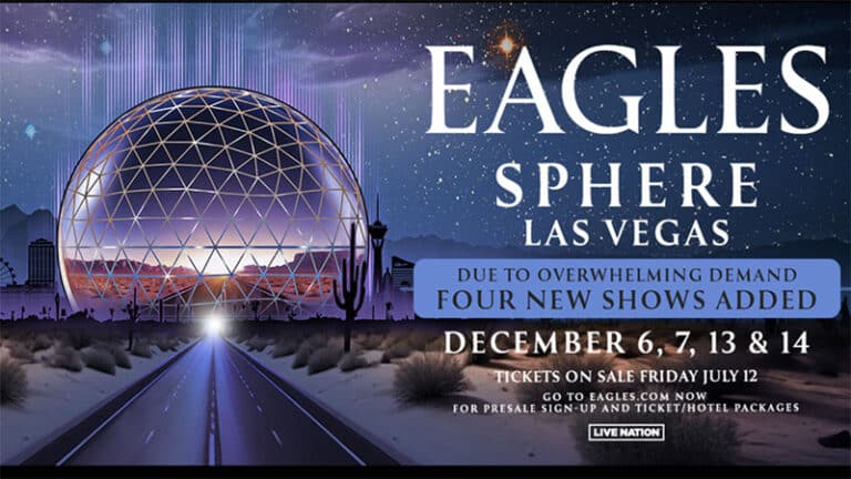 Eagles announces four December 2024 Sphere Las Vegas dates