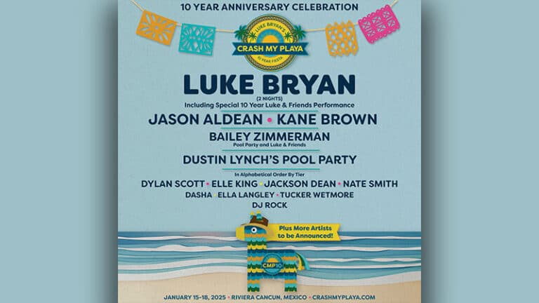 Luke Bryan marks Crash My Playa 10th anniversary with star-studded lineup