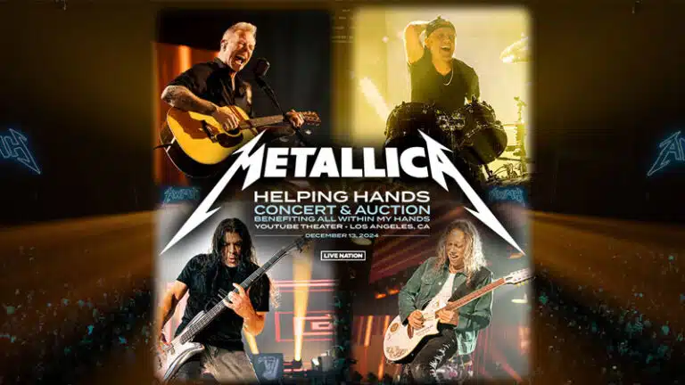 Metallica announces Helping Hands Concert & Auction 2024