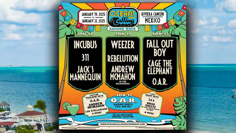 Fall Out Boy, Weezer, Incubus, Cage The Elephant to headline Oceans Calling Second Wave