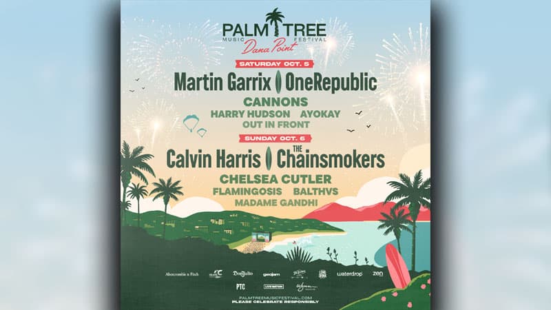 Martin Garrix, OneRepublic, Calvin Harris, The Chainsmokers among Palm Tree Music Festival headliners