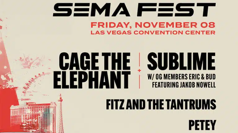 Cage the Elephant, Sublime to headline SEMA Fest 2024
