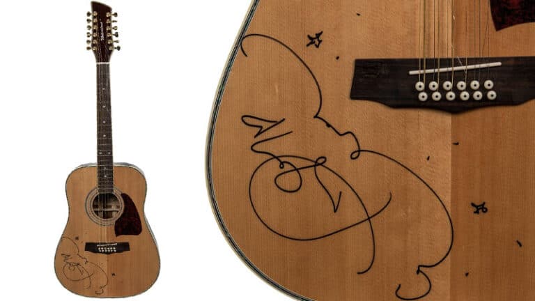 One-of-a-kind Taylor Swift signed acoustic guitar at auction