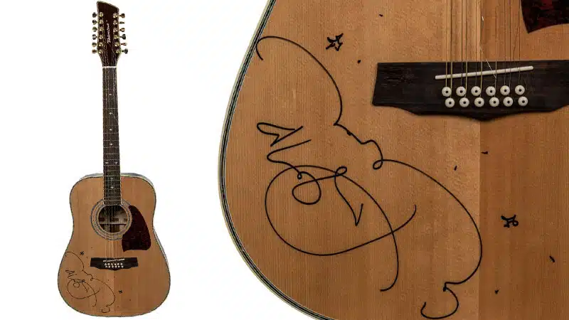 One-of-a-kind Taylor Swift signed acoustic guitar at auction