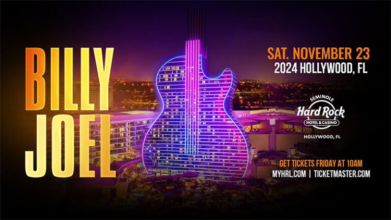 Billy Joel announces Hollywood Florida show
