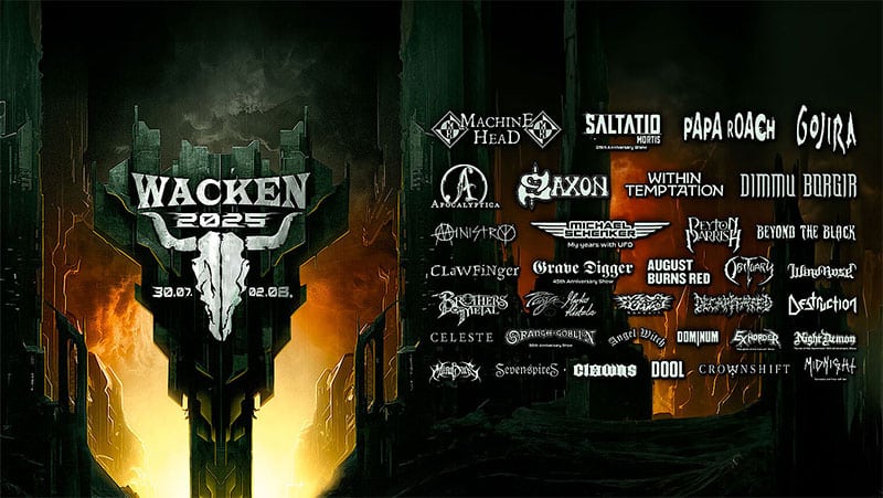 Papa Roach, Gojira among 2025 Wacken Open Air Festival performers