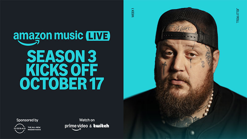Amazon Music Live returns with series premiere featuring Jelly Roll