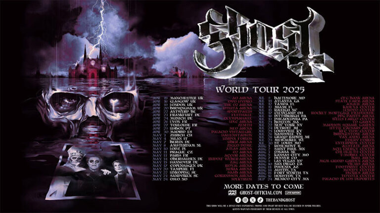 Ghost announces World Tour 2025