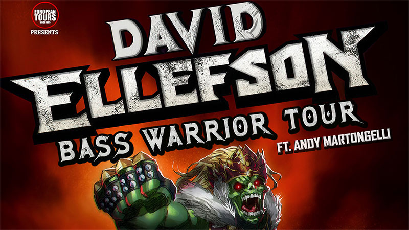 David Ellefson announces 2025 European Bass Warrior Tour