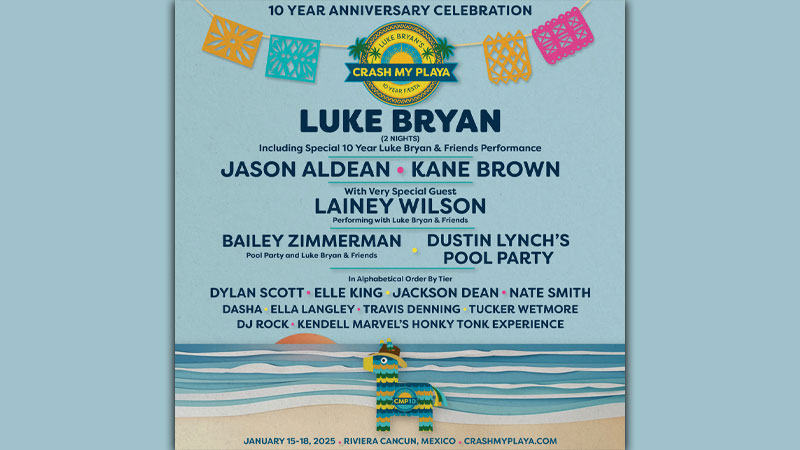 Luke Bryan sells out 10th Annual Crash My Playa