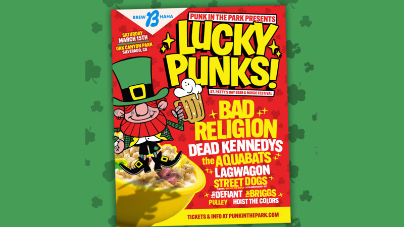 Bad Religion, Dead Kennedys to headline St Patrick’s Day Weekend Punk in the Park