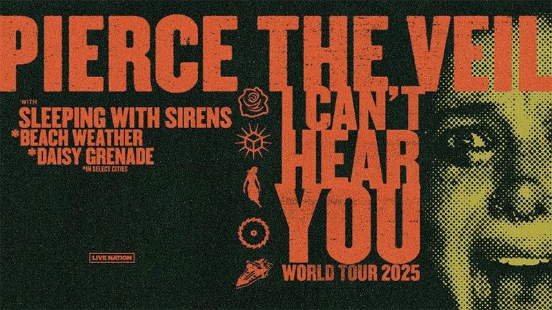 Pierce the Veil announces 2025 I Can’t Hear You Tour