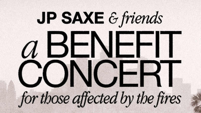 JP Saxe announces NY for LA Wildfire Relief benefit concert