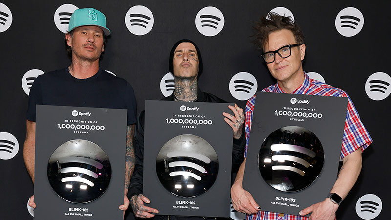Blink-182 joins Spotify’s Billions Club