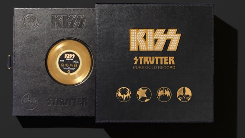 Kiss celebrates 50 years of ‘Strutter’ with ultra-rare playable 24-karat gold records