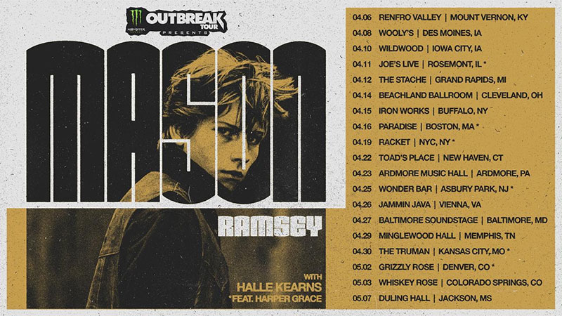 Mason Ramsey to headline Monster Energy Outbreak Tour