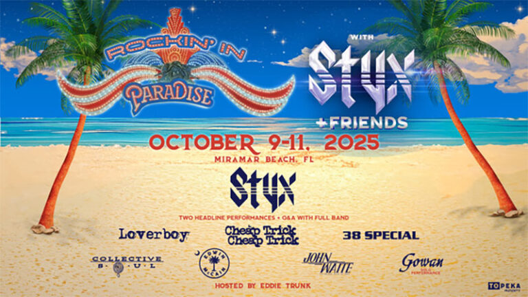 Styx announces Rockin In Paradise destination vacation