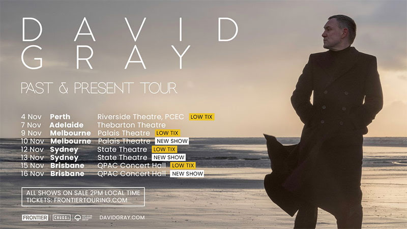 David Gray adds three 2025 Australian tour dates