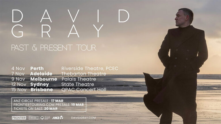 David Gray announces fall 2025 Australian tour dates