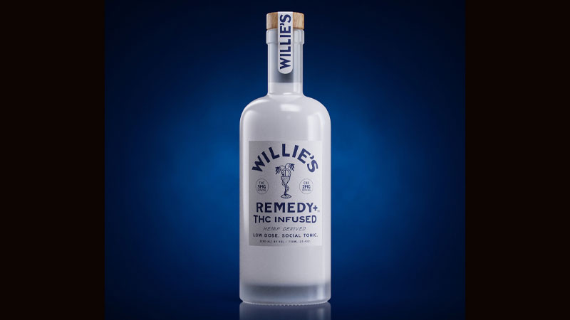 Willie Nelson sells out first run of hemp derived THC-infused social tonic