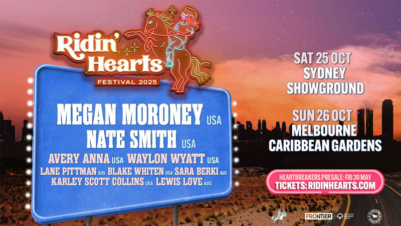 Megan Moroney, Nate Smith to headline Australia’s Ridin’ Hearts Festival 2025