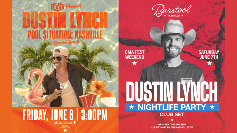 Dustin Lynch to host back-to-back free events during CMA Fest weekend