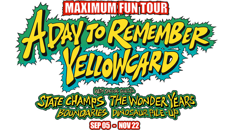 A Day to Remember, Yellowcard announce joint Maximum Fun Tour