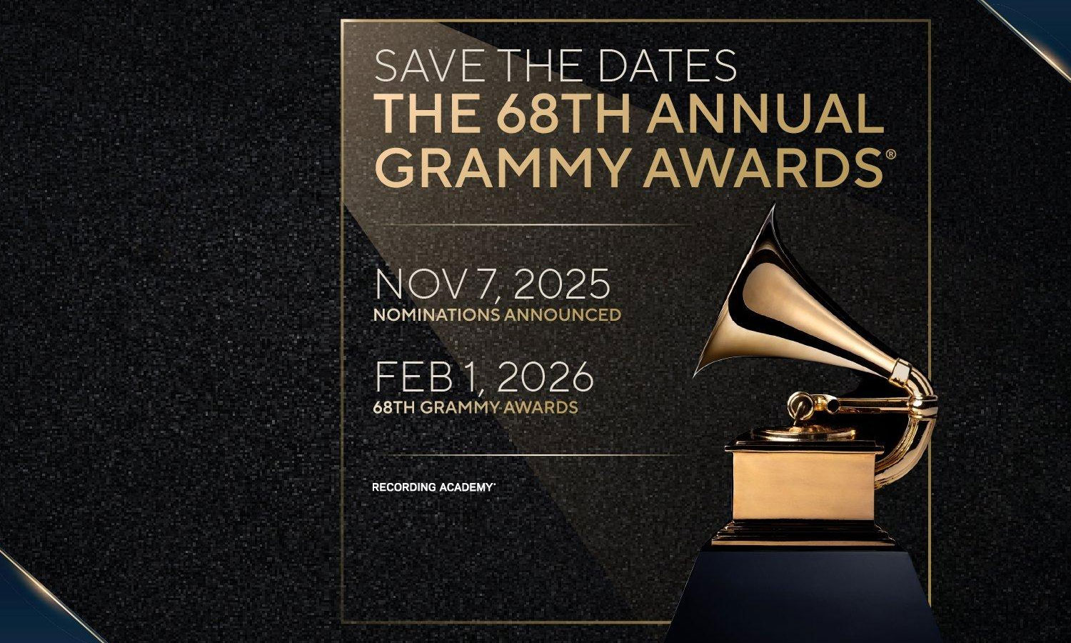 The Recording Academy sets 2026 Grammys, announces category changes