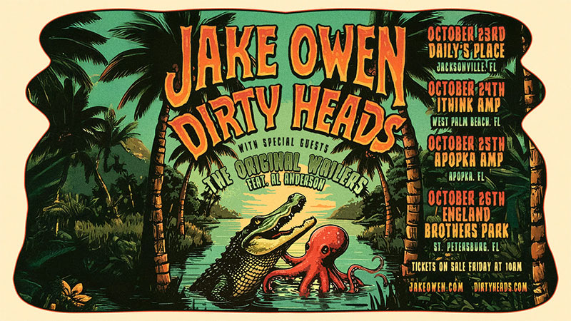 Jake Owen, Dirty Heads announce long-weekend co-headlining mini tour