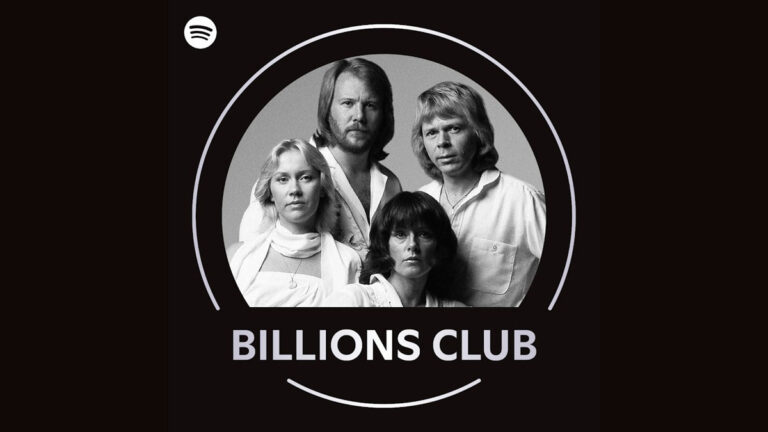 ABBA scores second Spotify Billions Club song