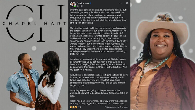 Danica Hart says she’s being ‘pushed out’ of Chapel Hart