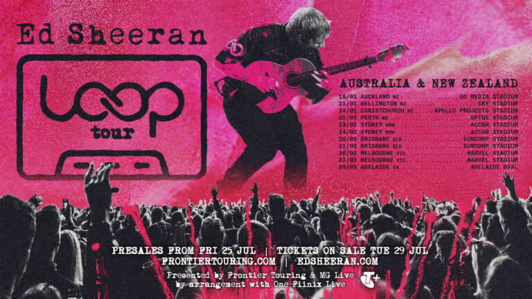 Ed Sheeran announces Australia, New Zealand 2026 Loop Tour