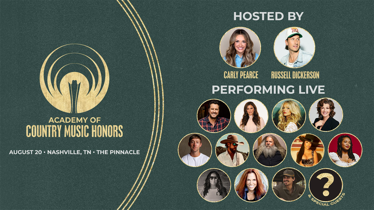 Academy of Country Music announces more performers for 18th ACM Honors