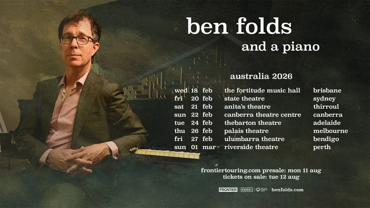 Ben Folds announces 2026 Australian tour dates