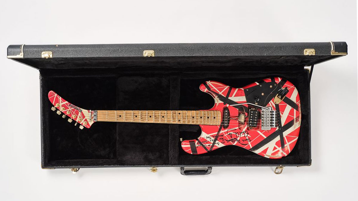 Eddie Van Halen’s iconic 1982 Kramer electric guitar to be auctioned