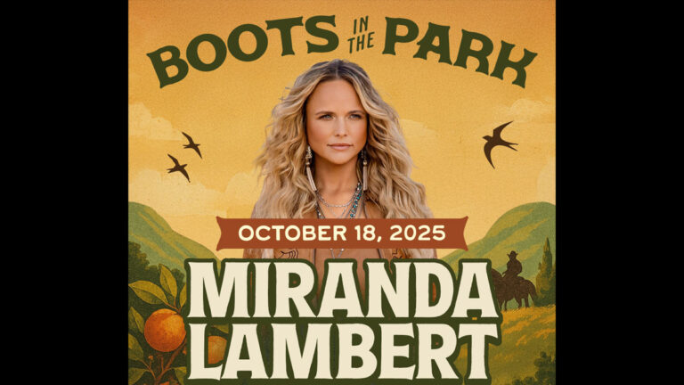 Miranda Lambert to headline 2025 Boots in the Park Orange County