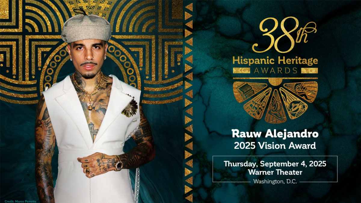 Rauw Alejandro to receive 2025 Hispanic Heritage Award for Vision
