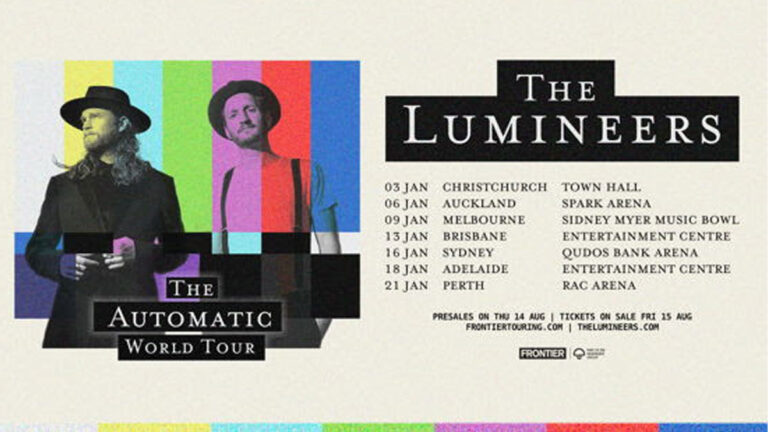 The Lumineers announce 2026 Australian, New Zealand tour dates