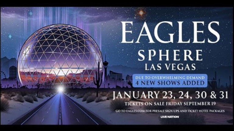 Eagles add 2026 Sphere Las Vegas dates