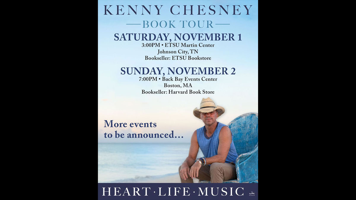 Kenny Chesney announces book tour