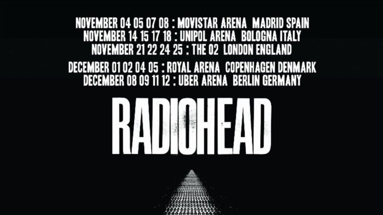 Radiohead announces live European dates